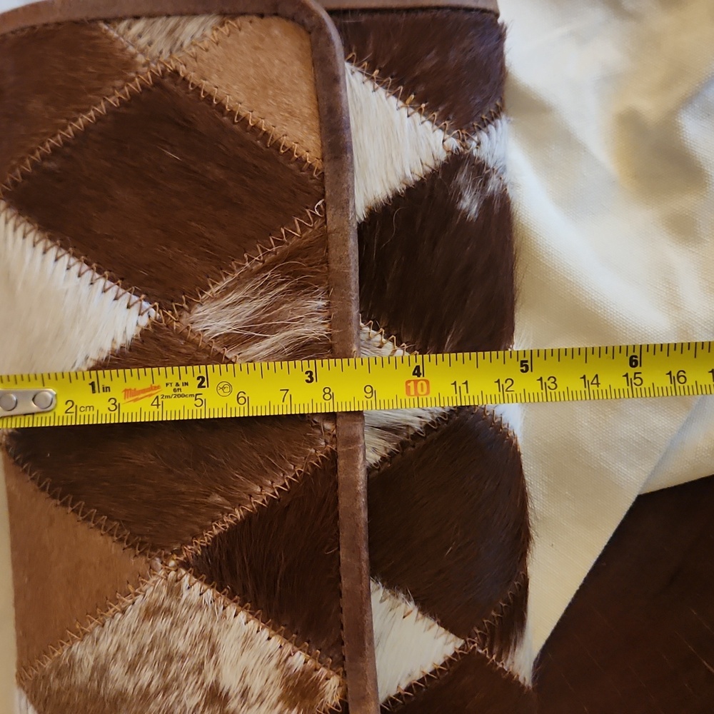 Cowhide Patchwork Wallet - Picture 8 of 10